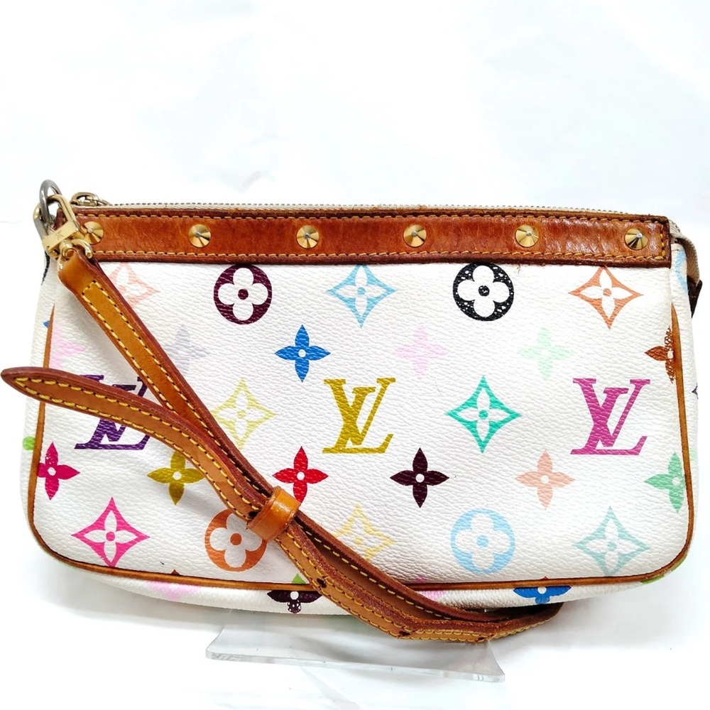Louis Vuitton Colorful Monogram Pochette with long LV strap
